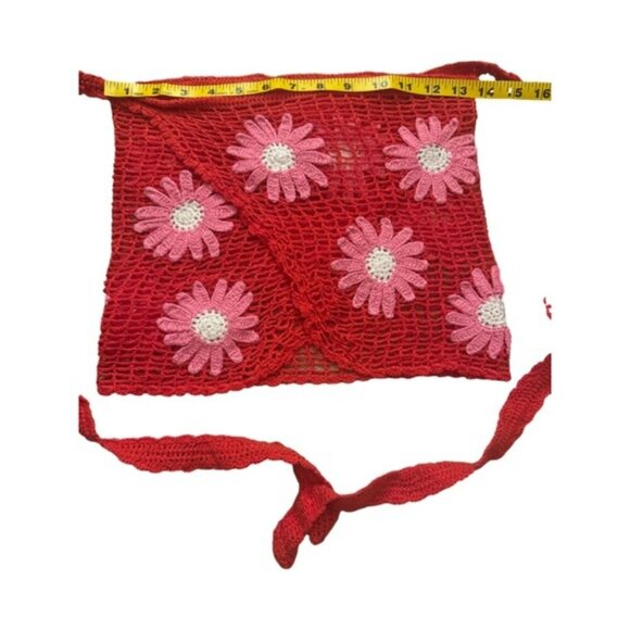 Aqua Bendita x REVOLVE XS Maia Sarong in Fuschia & Red MSRP $200 NWOT - Picture 8 of 11
